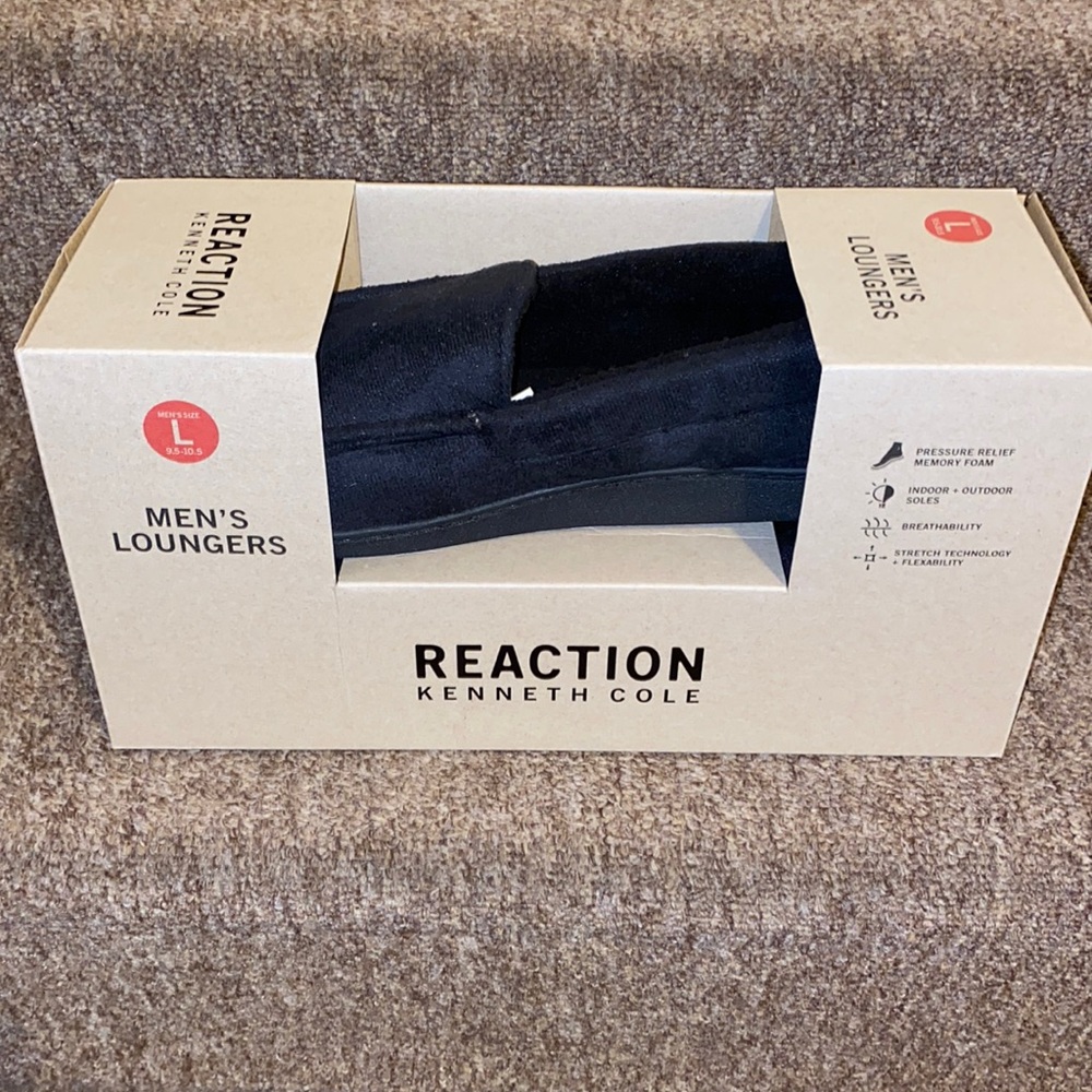 👞 NWT Reaction Kenneth Cole Indoor/Outdoor Men’s Loungers w/Memory Foam